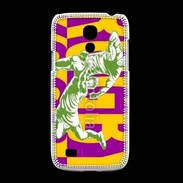 Coque Samsung Galaxy S4mini Poster rugby sur fond jaune