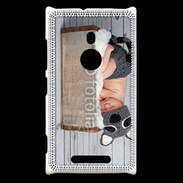 Coque Nokia Lumia 925 Bébé dormant avec chapeau tête de chat
