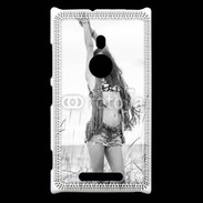 Coque Nokia Lumia 925 Hippie noir et blanc