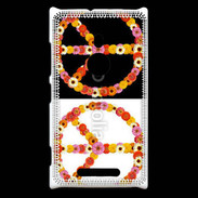 Coque Nokia Lumia 925 Symbole de la paix Hippie