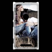 Coque Nokia Lumia 925 Hippie amoureux et tranquile