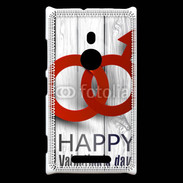 Coque Nokia Lumia 925 Saint valentin sur fond bois