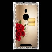 Coque Nokia Lumia 925 Coupe de champagne, roses rouges