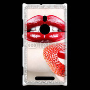 Coque Nokia Lumia 925 Bouche sexy rouge à lèvre gloss rouge fraise