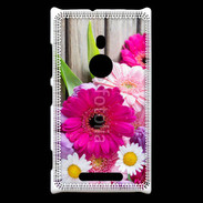 Coque Nokia Lumia 925 Bouquet de fleur sur bois