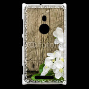 Coque Nokia Lumia 925 Fleurs sur fond en bois