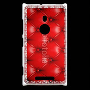Coque Nokia Lumia 925 Capitonnage cuir rouge