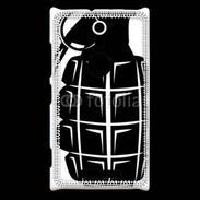 Coque Nokia Lumia 925 Grenade noire