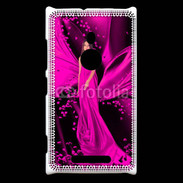 Coque Nokia Lumia 925 Mode robe longue fushia