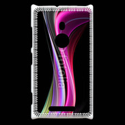 Coque Nokia Lumia 925 Abstract multicolor sur fond noir