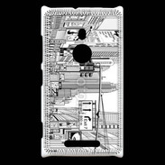 Coque Nokia Lumia 925 Rue de New York en dessin noir et blanc