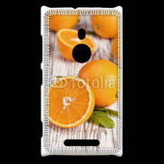 Coque Nokia Lumia 925 Belles oranges sur fond en bois