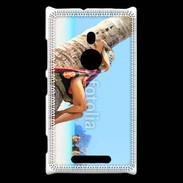 Coque Nokia Lumia 925 Sieste contre un palmier sur la plage