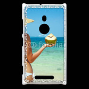 Coque Nokia Lumia 925 Cocktail noix de coco sur la plage 5