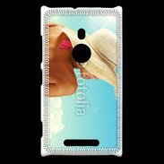 Coque Nokia Lumia 925 Femme à chapeau de plage