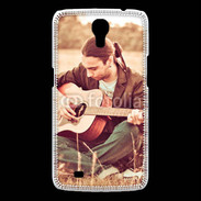 Coque Samsung Galaxy Mega Guitariste peace and love 1
