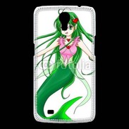 Coque Samsung Galaxy Mega Fille manga verte