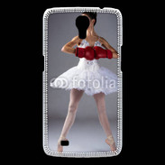 Coque Samsung Galaxy Mega Danseuse classique avec gants de boxe