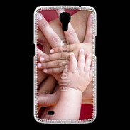 Coque Samsung Galaxy Mega Famille main dans la main