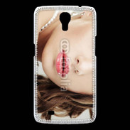 Coque Samsung Galaxy Mega femme glamour pensante