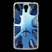Coque Samsung Galaxy Mega Avion de ligne au dessus des immeubles