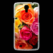 Coque Samsung Galaxy Mega Bouquet de roses multicouleurs