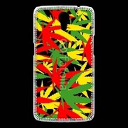 Coque Samsung Galaxy Mega Fond de cannabis coloré
