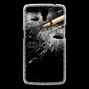Coque Samsung Galaxy Mega Impacte de balle dans une vitre