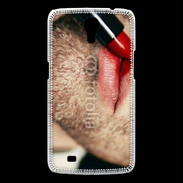 Coque Samsung Galaxy Mega bouche homme rouge