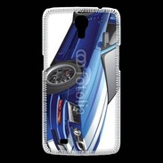 Coque Samsung Galaxy Mega Mustang bleue