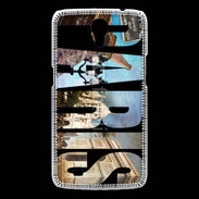 Coque Samsung Galaxy Mega Paris en lettres