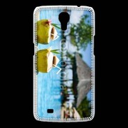 Coque Samsung Galaxy Mega Pina colada au bord de la piscine