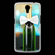 Coque Samsung Galaxy Mega Bouteille de champagne avec noeud