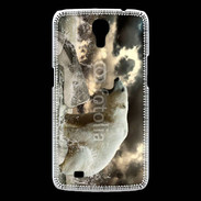 Coque Samsung Galaxy Mega Ours blanc en colère