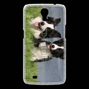 Coque Samsung Galaxy Mega Chien Border Collie noir et blanc