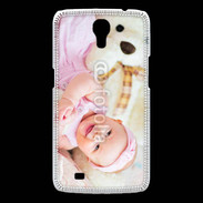 Coque Samsung Galaxy Mega Sourire de bébé en rose