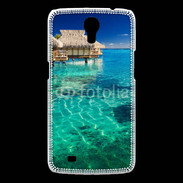 Coque Samsung Galaxy Mega Bungalow sur l'eau des tropiques