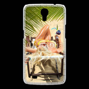 Coque Samsung Galaxy Mega Femme sexy à la plage 25