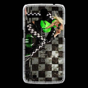 Coque Samsung Galaxy Mega Femme sexy moto 4