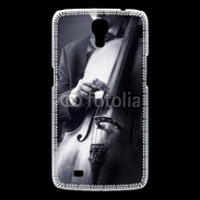 Coque Samsung Galaxy Mega Violoncelliste en noir et blanc 5