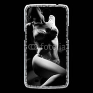 Coque Samsung Galaxy Mega Charme noir et blanc