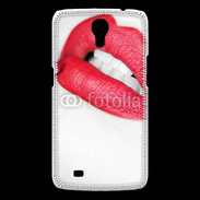 Coque Samsung Galaxy Mega bouche sexy rouge à lèvre gloss crayon contour