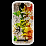 Coque HTC One SV Rasta Ganja