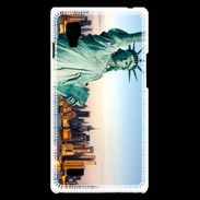 Coque LG Optimus L9 Statue de la liberté et ville de New York 15