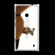 Coque Nokia Lumia 520 Femme enceinte avec peluche
