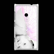Coque Nokia Lumia 520 Bébé ailes d'ange rose