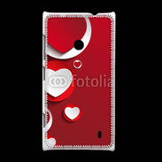Coque Nokia Lumia 520 Cœur en porcelaine