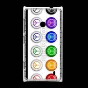 Coque Nokia Lumia 520 Love and peace 5