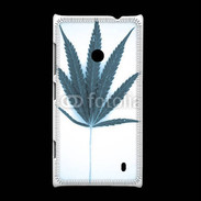 Coque Nokia Lumia 520 Marijuana en bleu et blanc