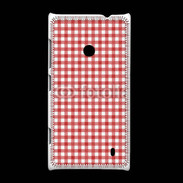 Coque Nokia Lumia 520 Effet vichy rouge et blanc